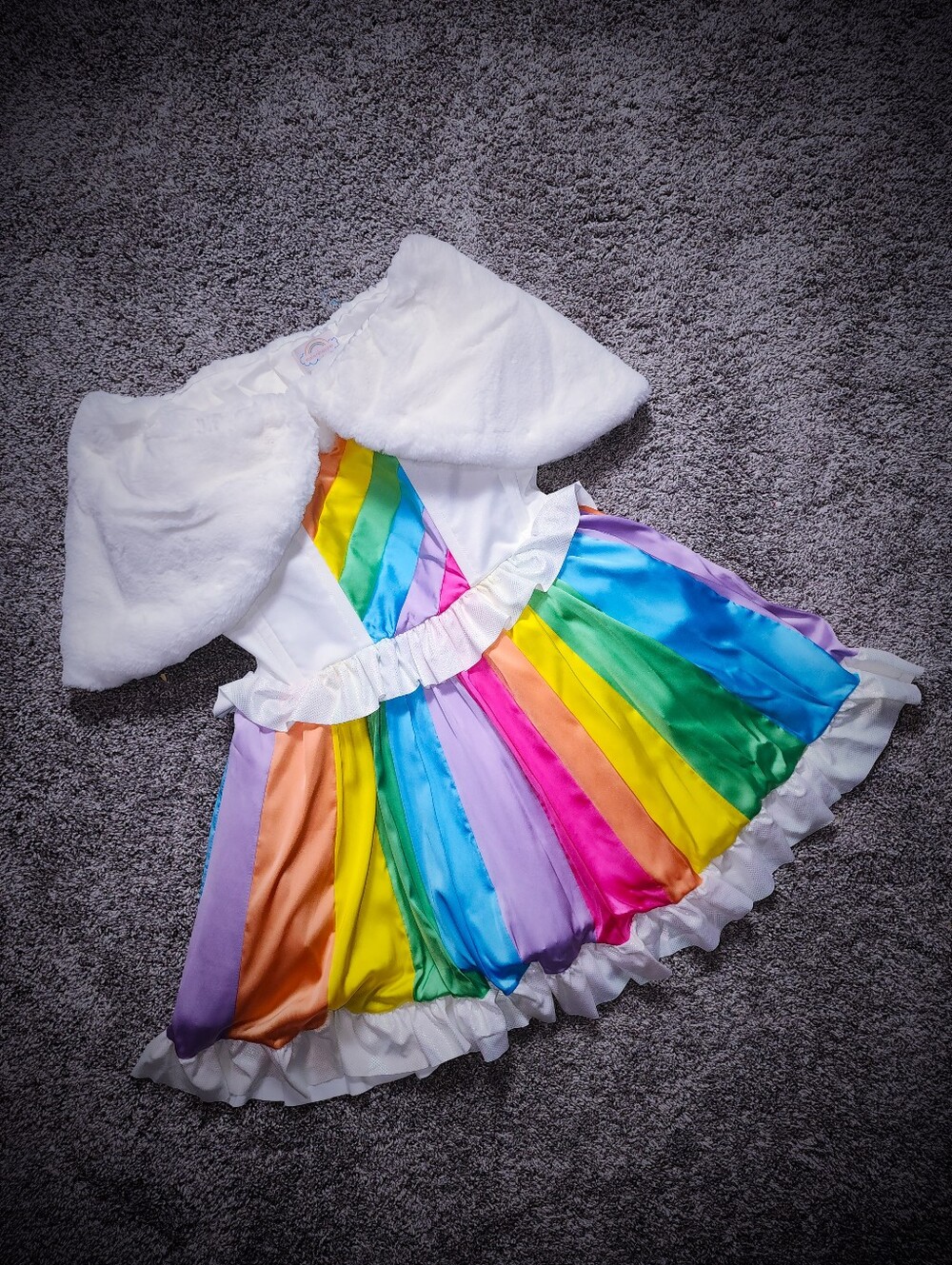 Melonhopper Adult Rainbow Rider Unicorn Costume Size Medium (No Horn)